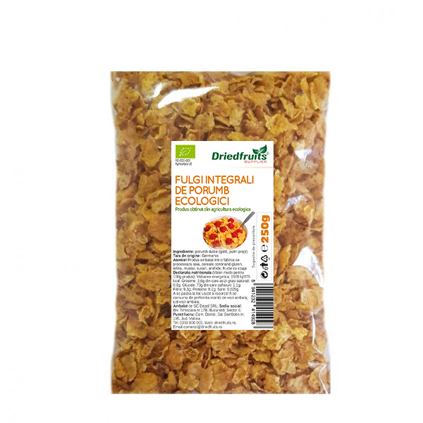 Fulgi integrali porumb BIO Driedfruits – 250 g Dried Fruits Cereale Fulgi
